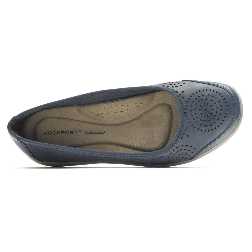 Rockport Womens Daisey Ballet - Slip-On Blue - CFZ749532